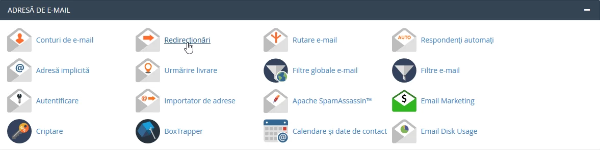 E-postviderekobling cPanel