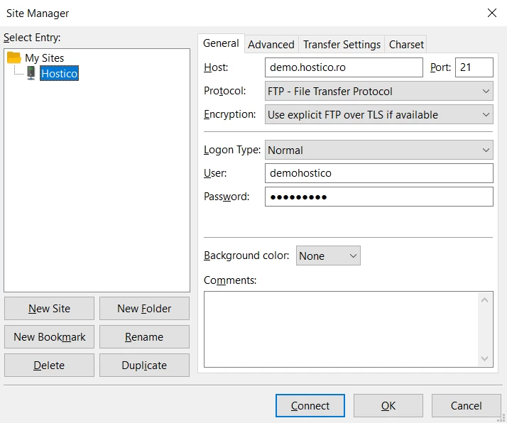 Fullføre Site Manager-feltene
