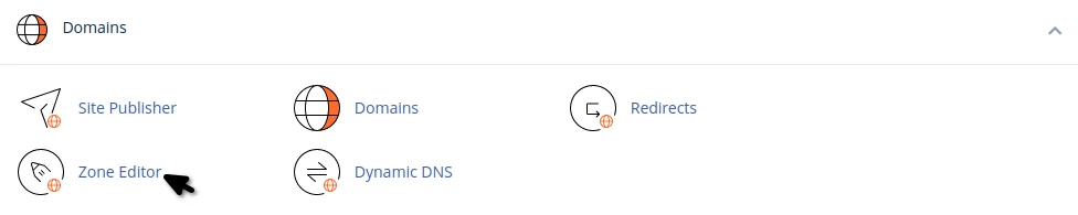 Domener Seksjon cPanel